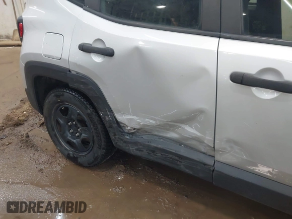 2017 Jeep Renegade Sport with VIN ZACCJAAB0HPG15296, listed as a IAAI auction lot 42134138 with 98,655 mi miles and . Bid and sale history available at DreamBid. Image 6.
