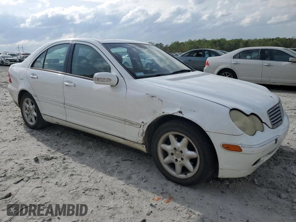 2001 Mercedes-Benz C 230/260/280/320 z VIN WDBRF61J51F078805, wystawiony jako Copart lot #51609285 z przebiegiem 223 663 mil mil oraz Szkoda całkowita • Salvage title. Historia ofert i sprzedaży dostępna na DreamBid. Obrazek 4.