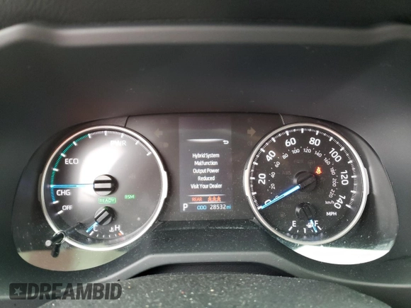 2021 Toyota RAV4 Hybrid LE with VIN JTMB6RFV5MD043228, listed as a Copart auction lot 71969783 with 28,532 mi miles and Salvage Title. Bid and sale history available at carsss.com. Image 9.