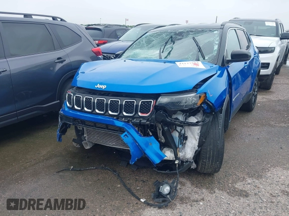 2023 Jeep Compass Limited with VIN 3C4NJDCN2PT523633, listed as a IAAI auction lot 42127582 with Not Provided miles and . Bid and sale history available at carsss.com. Image 6.