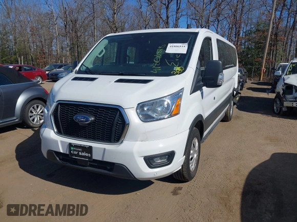 2021 Ford Transit Passenger XL with VIN 1FBAX2Y83MKA49312, listed as a IAAI auction lot 41806818 with 71,286 mi miles. Bid and sale history available at carsss.com. Image 17.
