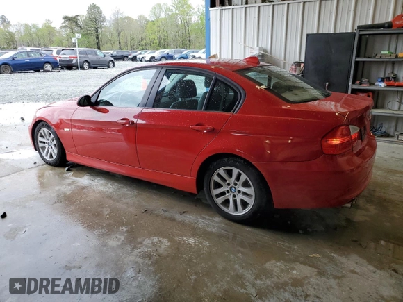 2006 BMW 3 Series 325i with VIN WBAVB13576KX40555, listed as a Copart auction lot 51932175 with 164,502 mi miles and Salvage Title. Bid and sale history available at carsss.com. Image 2.