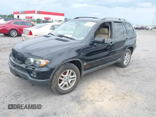 2005 BMW X5 3.0i with VIN 5UXFA13505LY12648, listed as a IAAI auction lot 42144830 with 189,271 mi miles. Bid and sale history available at carsss.com. Image 2.
