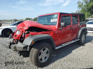 2013 Jeep Wrangler Unlimited Sport z VIN 1C4BJWDG1DL694556, wystawiony jako Copart lot #58730525 z przebiegiem Nie podano mil oraz Szkoda całkowita • Salvage title. Historia ofert i sprzedaży dostępna na DreamBid. Obrazek 1.