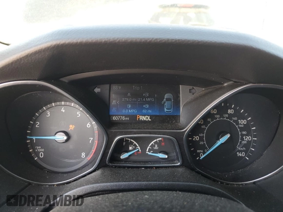 2017 Ford Focus SE with VIN 1FADP3F26HL331253, listed as a Copart auction lot 50869865 with 60,776 mi miles and Salvage title. Bid and sale history available at DreamBid. Image 9.