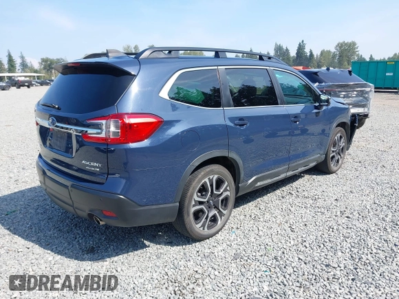 2023 Subaru Ascent Limited with VIN 4S4WMAUD9P3406266, listed as a IAAI auction lot 42573531 with 18,077 mi miles and . Bid and sale history available at DreamBid. Image 4.