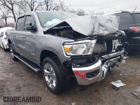2021 Ram 1500 Big Horn with VIN 1C6RRFFG8MN723311, listed as a IAAI auction lot 41476374 with 39,355 mi miles and . Bid and sale history available at DreamBid. Image 1.