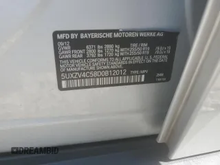 2013 BMW X5 xDrive35i with VIN 5UXZV4C58D0B12012, listed as a Copart auction lot 53380545 with 128,436 mi miles and Clean Title. Bid and sale history available at carsss.com. Image 13.
