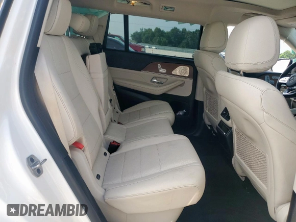 2022 Mercedes-Benz GLS 450 with VIN 4JGFF5KE6NA739823, listed as a Copart auction lot 57478395 with 35,664 mi miles and Salvage title. Bid and sale history available at DreamBid. Image 11.