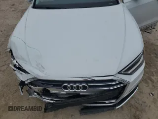 2021 Audi A8 with VIN WAU8DAF82MN021237, listed as a Copart auction lot 87891985 with 21,867 mi miles and Salvage Title. Bid and sale history available at carsss.com. Image 12.