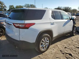 2018 Chevrolet Traverse LS with VIN 1GNERFKW4JJ107636, listed as a Copart auction lot 80626524 with 84,302 mi miles and Non Repairable. Bid and sale history available at carsss.com. Image 3.