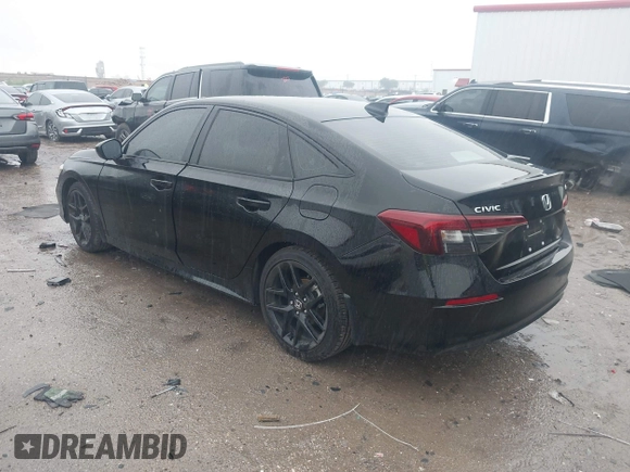 2025 Honda Civic Sport with VIN 2HGFE2F54SH538937, listed as a IAAI auction lot 42177510 with 5,182 mi miles and . Bid and sale history available at DreamBid. Image 3.