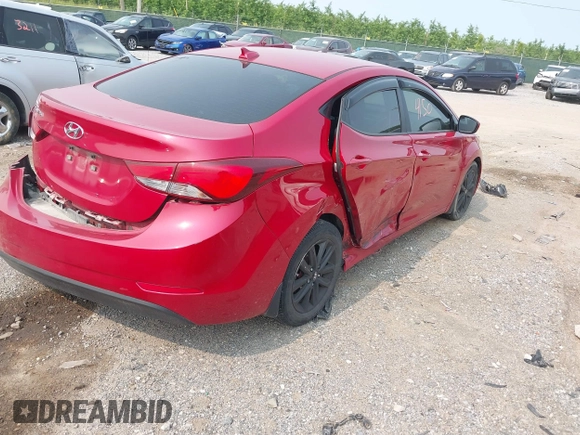 2016 Hyundai Elantra SE with VIN KMHDH4AE9GU545088, listed as a IAAI auction lot 42414150 with 74,924 mi miles and . Bid and sale history available at DreamBid. Image 4.