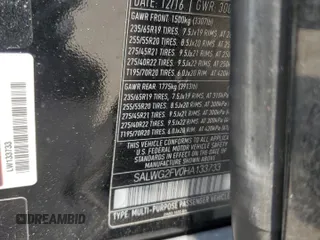 2017 Land Rover Range Rover Sport SE z VIN SALWG2FV0HA133733, wystawiony jako Copart lot #59618445 z przebiegiem 50 688 mil mil oraz Szkoda całkowita • Salvage title. Historia ofert i sprzedaży dostępna na DreamBid. Obrazek 13.
