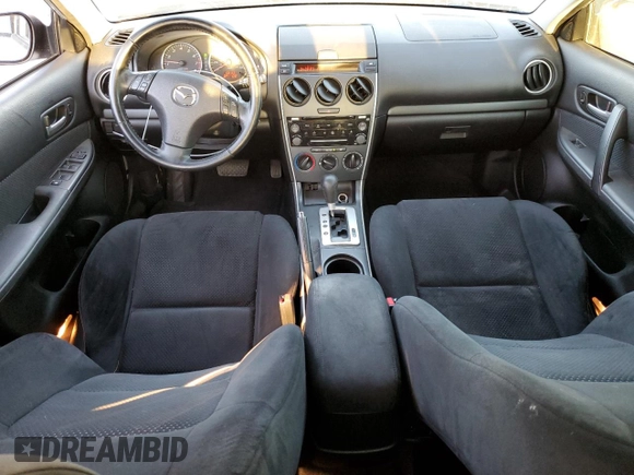 2007 Mazda 6 S Sport VE with VIN 1YVHP80D575M55871, listed as a Copart auction lot 84510974 with 106,165 mi miles and Salvage Title. Bid and sale history available at DreamBid. Image 8.
