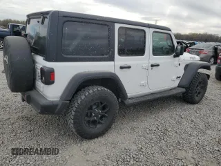 2024 Jeep Wrangler Willys with VIN 1C4PJXDG5RW350147, listed as a Copart auction lot 50164515 with 2,394 mi miles and Salvage title. Bid and sale history available at DreamBid. Image 3.