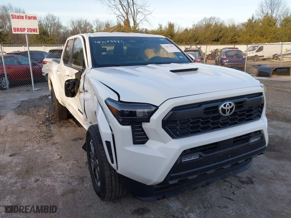 2024 Toyota Tacoma 4WD SR5 with VIN 3TMLB5JN4RM025976, listed as a IAAI auction lot 41073693 with 14,215 mi miles. Bid and sale history available at carsss.com. Image 1.