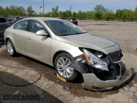 2015 Buick Regal with VIN 2G4GK5EX2F9145921, listed as a Copart auction lot 56309575 with 105,671 mi miles and Clean title. Bid and sale history available at DreamBid. Image 4.