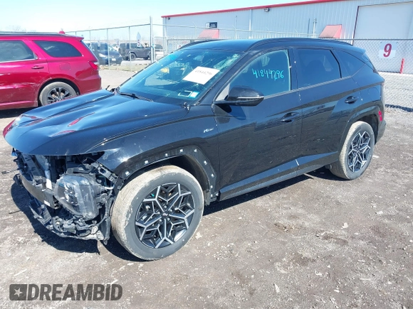 2022 Hyundai Tucson XRT with VIN KM8JFCAE3NU169455, listed as a IAAI auction lot 41844296 with 46,377 mi miles and . Bid and sale history available at carsss.com. Image 17.