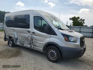 2017 Ford Transit Wagon XL with VIN 1FMZK1CM9HKA98124, listed as a Copart auction lot 58630014 with 69,372 mi miles and Salvage Title. Bid and sale history available at carsss.com. Image 4.