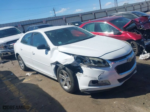 2015 Chevrolet Malibu LS with VIN 1G11B5SL4FF313604, listed as a IAAI auction lot 41826651 with 138,809 mi miles. Bid and sale history available at carsss.com. Image 1.