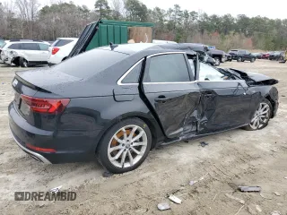 2019 Audi A4 Prestige with VIN WAUFNAF4XKN017287, listed as a Copart auction lot 48348864 with 0 mi miles. Bid and sale history available at carsss.com. Image 3.