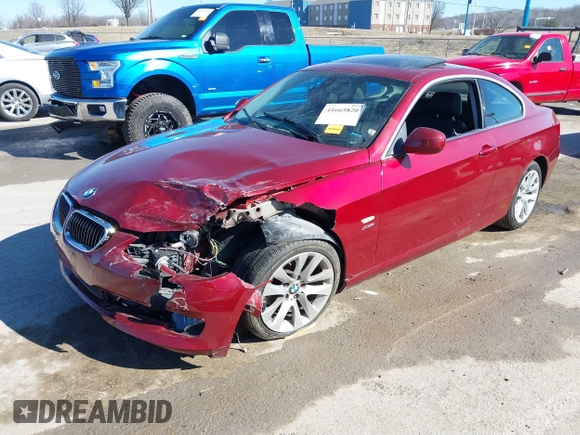 2013 BMW 3 Series 328i xDrive with VIN WBAKF3C53DJ385793, listed as a IAAI auction lot 41665820 with 137,910 mi miles. Bid and sale history available at carsss.com. Image 2.