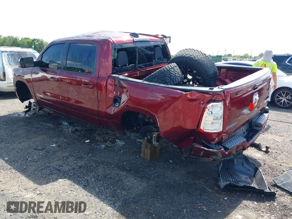 2021 Ram 1500 Big Horn with VIN 1C6SRFFT4MN808354, listed as a IAAI auction lot 42188407 with 62,315 mi miles and . Bid and sale history available at DreamBid. Image 3.