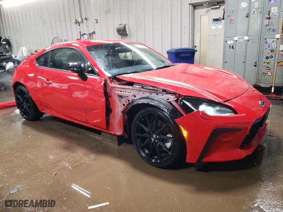 2024 Toyota GR86 Premium with VIN JF1ZNBE1XR8750113, listed as a Copart auction lot 87927685 with 4,557 mi miles and Salvage Title. Bid and sale history available at carsss.com. Image 4.