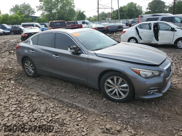 2015 Infiniti Q50 Premium with VIN JN1BV7ARXFM421115, listed as a Copart auction lot 60875545 with 84,549 mi miles and Salvage title. Bid and sale history available at DreamBid. Image 4.