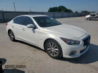 2015 Infiniti Q50 Premium with VIN JN1BV7AP4FM353327, listed as a Copart auction lot 53547505 with 116,344 mi miles and Clean title. Bid and sale history available at DreamBid. Image 4.