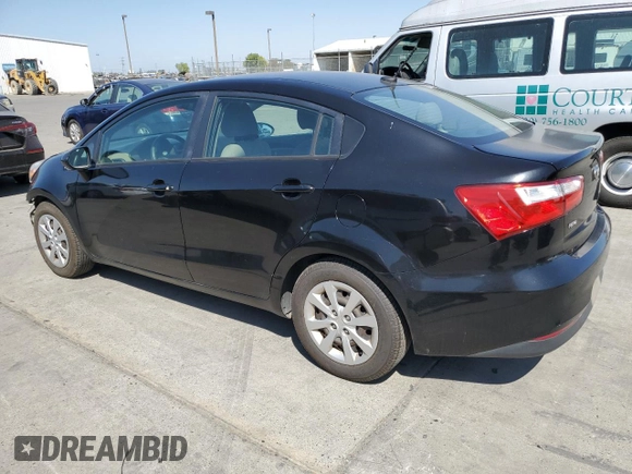 2016 Kia Rio LX with VIN KNADM4A30G6540250, listed as a Copart auction lot 69231164 with 170,095 mi miles and Salvage Title. Bid and sale history available at carsss.com. Image 2.