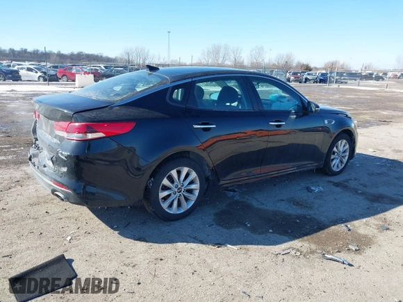 2018 Kia Optima S with VIN 5XXGT4L38JG268362, listed as a IAAI auction lot 41633956 with 79,347 mi miles and . Bid and sale history available at DreamBid. Image 4.