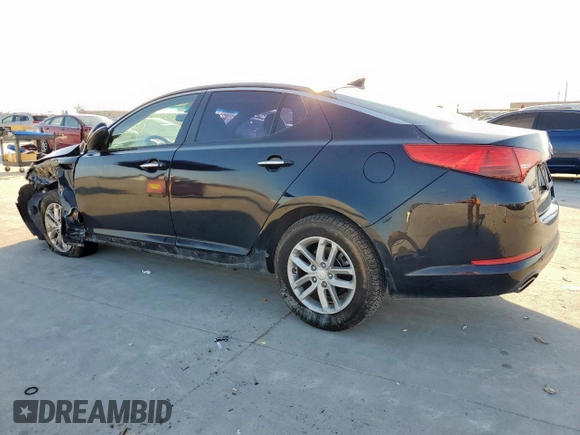 2013 Kia Optima LX with VIN 5XXGM4A74DG257091, listed as a Copart auction lot 47219175 with 136,300 mi miles and Salvage Title. Bid and sale history available at carsss.com. Image 2.