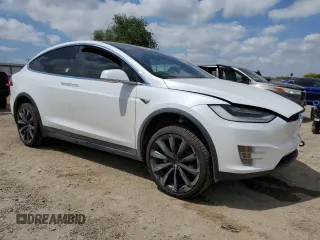 2020 Tesla Model X Long Range with VIN 5YJXCDE20LF303678, listed as a Copart auction lot 53026705 with Not Provided miles and Salvage Title. Bid and sale history available at carsss.com. Image 4.