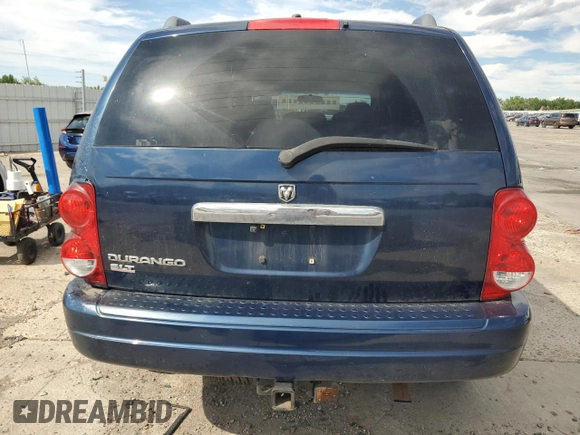 2006 Dodge Durango SLT with VIN 1D4HB48N26F136143, listed as a Copart auction lot 63785285 with 198,724 mi miles and Salvage title. Bid and sale history available at DreamBid. Image 6.