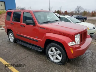 2009 Jeep Liberty Sport with VIN 1J8GN28K89W551684, listed as a Copart auction lot 76122674 with 14,631 mi miles and Salvage Title. Bid and sale history available at DreamBid. Image 4.