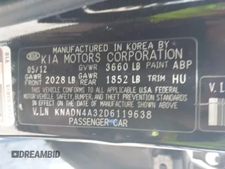 2013 Kia Rio EX with VIN KNADN4A32D6119638, listed as a IAAI auction lot 42313287 with 133,459 mi miles and . Bid and sale history available at DreamBid. Image 9.