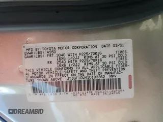 2001 Lexus RX 300 with VIN JTJGF10U410103362, listed as a Copart auction lot 85323674 with 117,263 mi miles and Salvage Title. Bid and sale history available at carsss.com. Image 13.