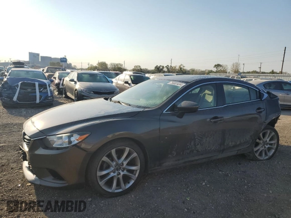 2016 Mazda Mazda6 i Touring with VIN JM1GJ1V50G1432856, listed as a Copart auction lot 75683404 with 0 mi miles and Salvage Title. Bid and sale history available at carsss.com. Image 1.