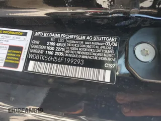 2006 Mercedes-Benz CLK 350 with VIN WDBTK56H56F199293, listed as a Copart auction lot 72627464 with 32,017 mi miles and Salvage Title. Bid and sale history available at carsss.com. Image 14.