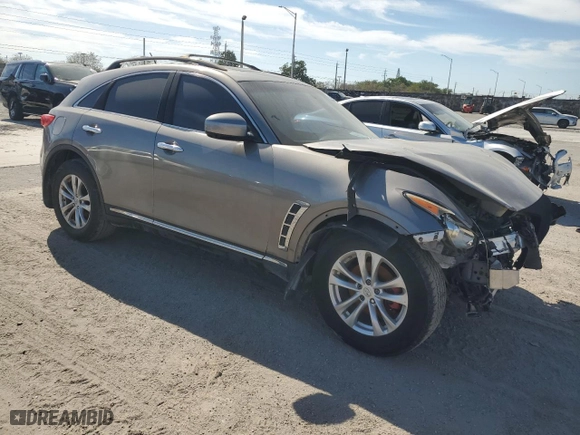 2011 Infiniti FX35 with VIN JN8AS1MU4BM710987, listed as a Copart auction lot 49959085 with 175,746 mi miles and Salvage Title. Bid and sale history available at carsss.com. Image 4.