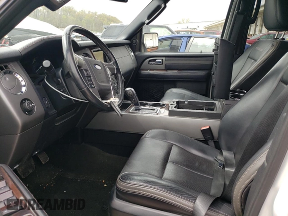 2017 Ford Expedition Platinum with VIN 1FMJU1MT9HEA80055, listed as a Copart auction lot 53562945 with 117,782 mi miles and Salvage title. Bid and sale history available at DreamBid. Image 7.