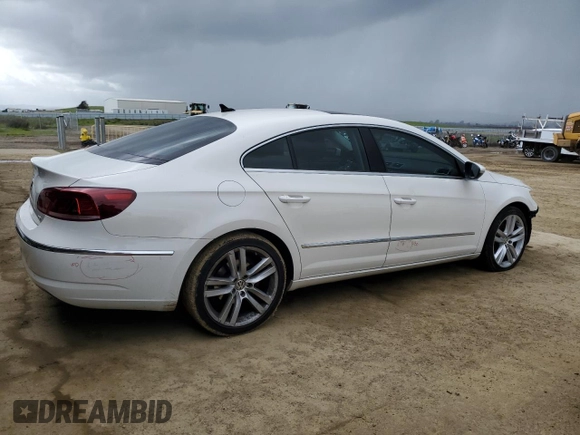 2013 Volkswagen CC Lux with VIN WVWRP7AN8DE548746, listed as a Copart auction lot 51111455 with 131,974 mi miles and Salvage title. Bid and sale history available at DreamBid. Image 3.