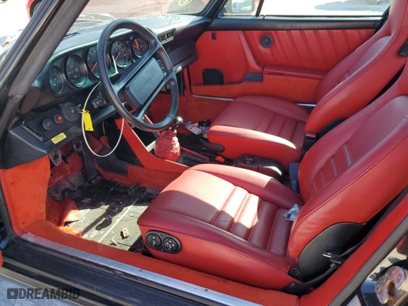 1985 Porsche 911 with VIN WP0EB0910FS170593, listed as a Copart auction lot 82387814 with 79,277 mi miles and Salvage Title. Bid and sale history available at carsss.com. Image 7.