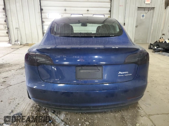 2021 Tesla Model 3 Long Range with VIN 5YJ3E1EB6MF902352, listed as a Copart auction lot 52257095 with 41,213 mi miles and Salvage Title. Bid and sale history available at DreamBid. Image 6.