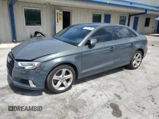 2018 Audi A3 Premium with VIN WAUB8GFF3J1031483, listed as a Copart auction lot 59941385 with 116,524 mi miles and Salvage title. Bid and sale history available at DreamBid. Image 1.