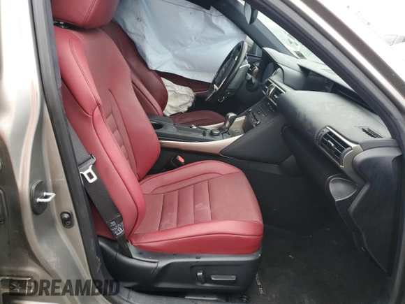2020 Lexus IS 350 F Sport with VIN JTHGZ1E2XL5018242, listed as a Copart auction lot 43329635 with 38,135 mi miles and Salvage title. Bid and sale history available at DreamBid. Image 7.