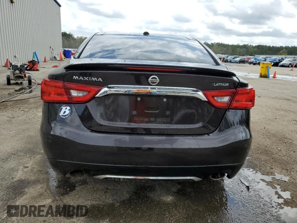 2016 Nissan Maxima SV with VIN 1N4AA6APXGC389289, listed as a Copart auction lot 51057215 with 140,532 mi miles and Salvage Title. Bid and sale history available at DreamBid. Image 6.