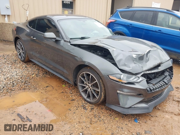 2018 Ford Mustang EcoBoost with VIN 1FA6P8TH2J5127543, listed as a IAAI auction lot 42315337 with 100,956 mi miles and . Bid and sale history available at DreamBid. Image 1.